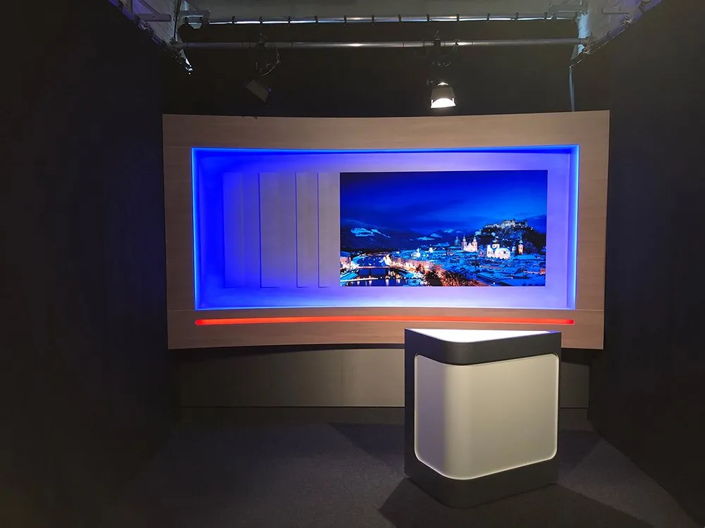 Nahe Ansicht des Landesstudio